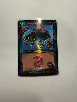 Mountain (7128) Secret Lair Drop MTG Pool Party Foil Near Mint (Deadpool) - Image 1