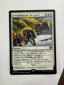 x1 Antiquities on the Loose R MTG Secrets of Strixhaven M/NM, English - Image 1