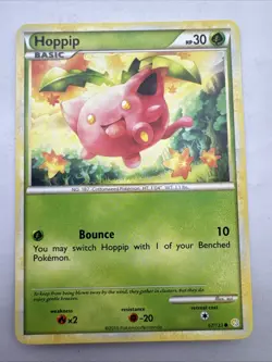 Pokemon TCG - Hoppip - Heartgold & Soulsilver - 67/123 Regular Rare - Image 1