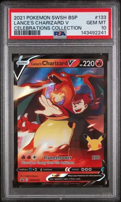 Pokemon Lance's Charizard V SWSH133 Sword & Shield Promo Holo PSA 10 GEM MINT - Image 3