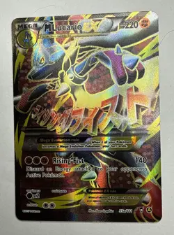 Pokemon TCG M Lucario EX Holo Full Art Ultra Rare “Near Mint” - Image 1