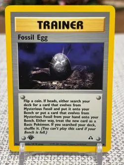 2001 Pokemon #72/75 Fossil Egg (Trainer Neo Discovery) - 1st Edition NM - Image 1