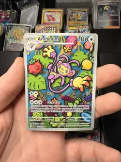 Pokemon Ambipom 107/094 Me02: Phantasmal Flames Illustration Rare Holo 110 HP - Image 1