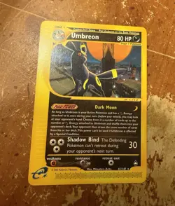 Pokemon Umbreon Aquapolis Rare Regular 41/147 80 HP English 2002 - Image 1