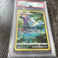 2022 Pokemon Full Arts Vaporeon Brilliant Stars. PSA 10 - Image 1