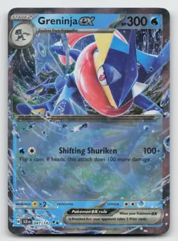 Greninja ex 41/142 - S&V Stellar Crown - Double Rare - Pokemon NM - Image 1