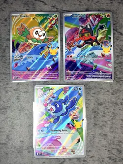 Pokemon First Partner Illustration Collection Series 1 Alola Gen 7 Starters - F - Image 1