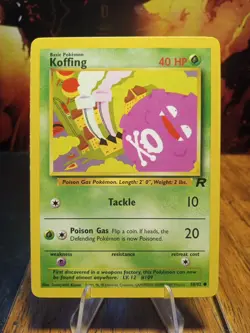 2000 Pokemon Team Rocket Koffing #58 VLP - Image 1