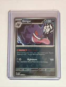 Pokemon TCG Gengar 057/091 SV: Paldean Fates Reverse Holo - NM K1 - Image 1