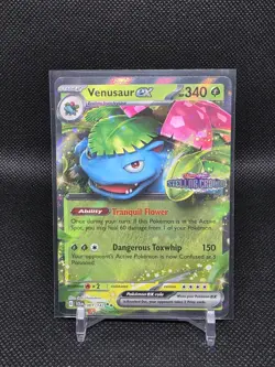 Pokemon Mega Venasaur EX 001/142 Stellar Crown Stamped Double Rare Holo NM - Image 1
