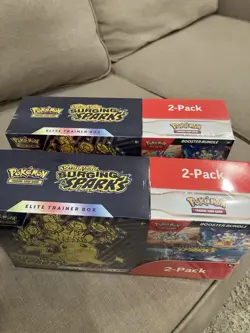 Pokemon Surging Sparks 2 Pack - Elite Trainer Box ETB+ Booster Bundle (Set Of 2) - Image 2