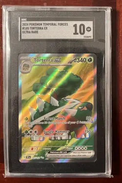 Torterra ex - 185/162 Temporal Forces #185 (2024) Ultra Rare Holo PSA 10 Pokemon - Image 1