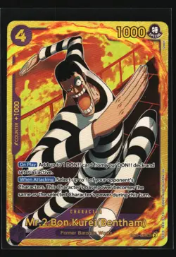 Mr.2.Bon.Kurei (Bentham) Extra Booster: Memorial Collection #EB01-061 - Image 1