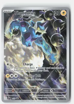 THUNDURUS 209 HOLO PROMO SCARLET & VIOLET PROMO POKEMON NM - Image 1