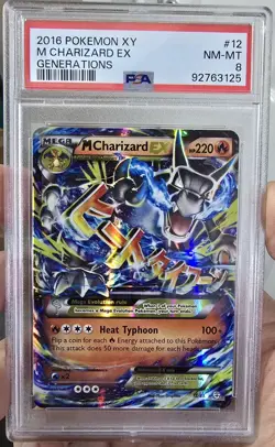 2016 POKEMON XY GENERATIONS #12 M CHARIZARD EX GENERATIONS - PSA 8 - Image 1