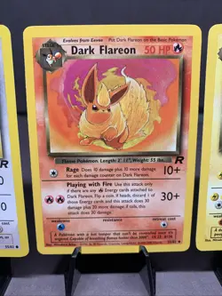 Pokemon TCG Team Rocket Eeveelutions Set Lot Eevee Vaporeon Jolteon Flareon WOTC - Image 3