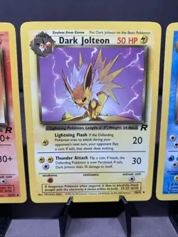 Pokemon TCG Team Rocket Eeveelutions Set Lot Eevee Vaporeon Jolteon Flareon WOTC - Image 4
