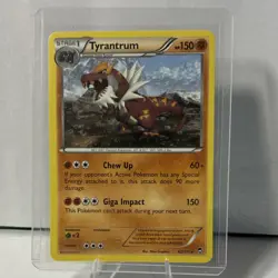 Pokemon TCG Tyrantrum XY Furious Fists 62/111 Rare Regular Stage 1 150 HP - Image 1