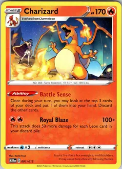 Charizard 001/015 Promo McDonald's Promos 2024 Pokemon Near Mint - Image 1