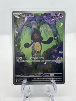 Yamask Pokemon TCG White Flare 122/086 Full Art Illustration Rare NM - Image 1