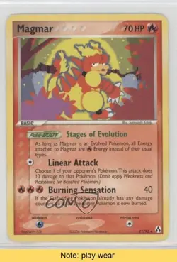 Magmar Pokemon EX Legend Maker #21 2006 READ 2f4 - Image 1