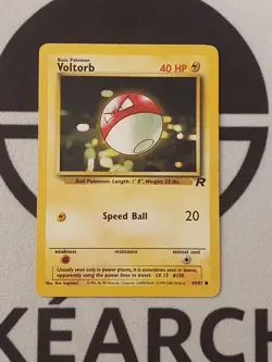 Pokemon Karte Voltobal 69/82 Team Rocket Set Pokemon 1999 Vintage TCG Voltorb - Image 1