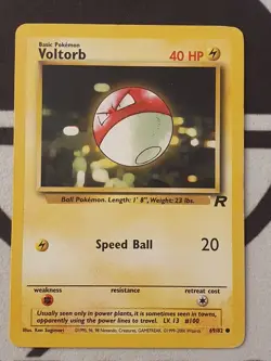 Pokemon Karte Voltobal 69/82 Team Rocket Set Pokemon 1999 Vintage TCG Voltorb - Image 2