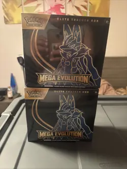 New Pokemon TCG: Mega Evolution Factory Sealed ETB Lucario - Image 1