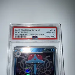 Pokemon TCG Tentacruel Masterball 073/165 SV2a Scarlet & Violet Japanese Psa10 - Image 2