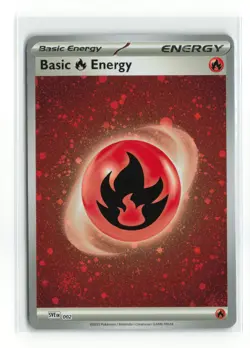 FIRE ENERGY SVE 002 COSMOS HOLO POKEMON TCG NM - Image 1