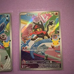 Pokemon TCG Rowlet Litten Popplio MEP 045 044 043 First Partner Promo Pack Fresh - Image 5