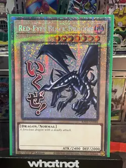 Red Eyes Black Dragon RA05 Starlight Rare Stamp Yu-Gi-Oh Card - Image 1