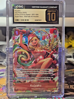 CGC 10 pristine gold label - 2025 One Piece OP11-004 Kujyaku Alt Art - English - Image 1
