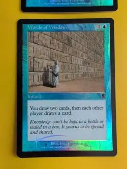 Words of Wisdom x2 Instant. MTG Card. Odyssey. Old Border FOIL. - Image 2
