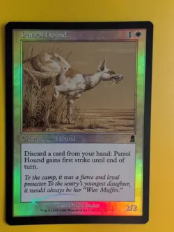 Patrol Hound. MTG Card. Odyssey.Old Border FOIL. - Image 2