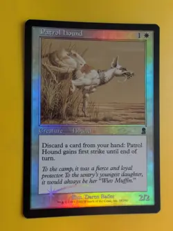 Patrol Hound. MTG Card. Odyssey.Old Border FOIL. - Image 3