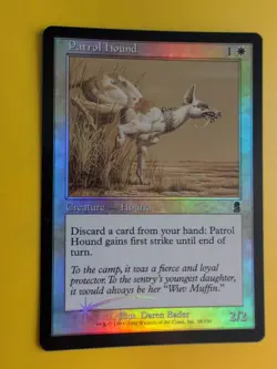 Patrol Hound. MTG Card. Odyssey.Old Border FOIL. - Image 4