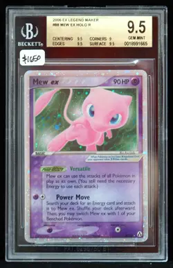 Mew ex #88/92 Legend Maker BGS 9.5 Pokemon Card - Image 1