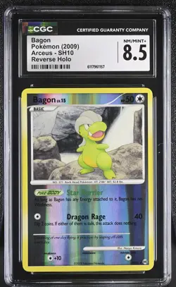 CGC 8.5 Bagon 2009 Arceus SH10 Reverse Holo Pokemon Card - Image 1