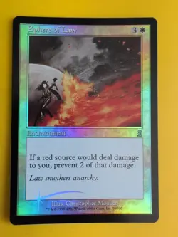 Sphere of Law. Enchantment MTG Card. Odyssey.Old Border FOIL. - Image 1