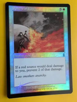 Sphere of Law. Enchantment MTG Card. Odyssey.Old Border FOIL. - Image 4