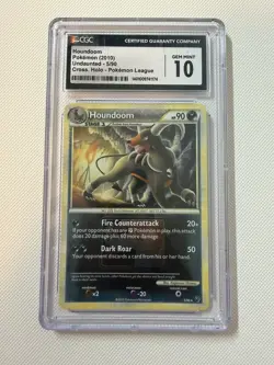 Houndoom - (League Promo) 005/090 League & Championship Cards Reverse Holo CGC10 - Image 1