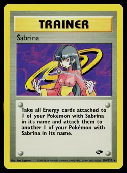 Pokemon Card Gym Challenge Sabrina 110/132 Rare - Image 1