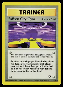 Pokemon Card Gym Challenge Saffron City Gym 122/132 Uncommon - Image 1