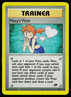 Pokemon Card Gym Challenge Misty's Wish 108/132 Rare - Image 1