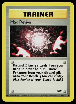 Pokemon Card Gym Challenge Max Revive 117/132 Uncommon - Image 1