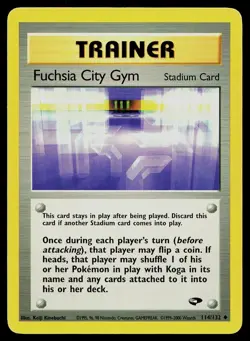 Pokemon Card Gym Challenge Fuchsia City Gym 114/132 Uncommon - Image 1