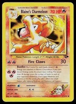 Pokemon Card Gym Challenge Blaine's Charmeleon 31/132 Uncommon - Image 1