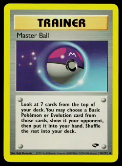 Pokemon Card Gym Challenge Master Ball 116/132 Uncommon - Image 1