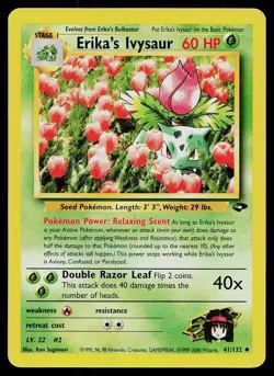 Pokemon Card Gym Challenge Erika's Ivysaur 41/132 Uncommon - Image 1